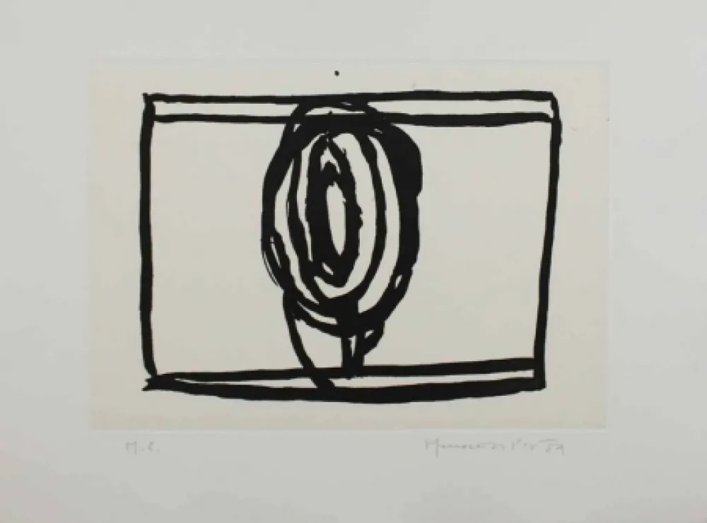 Aquatinte Hernandez Pijuan - Arbres 2