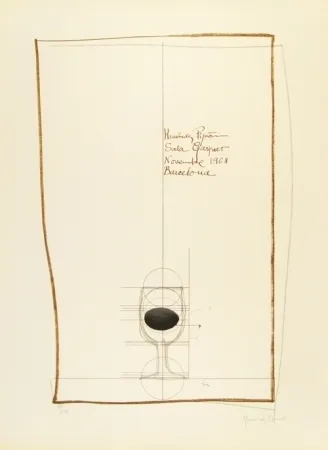 Lithographie Hernandez Pijuan - Cartel exposición Sala Gaspar