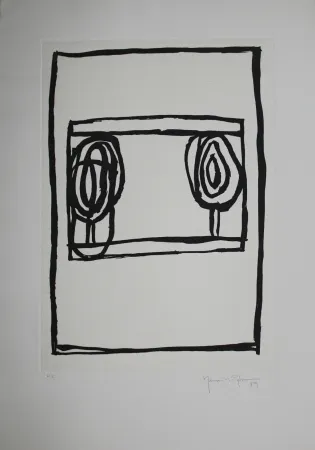 Aquatinte Hernandez Pijuan - Dos arbres