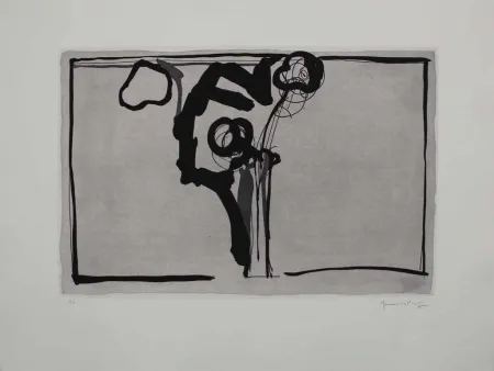 Aquatinte Hernandez Pijuan - Flors II