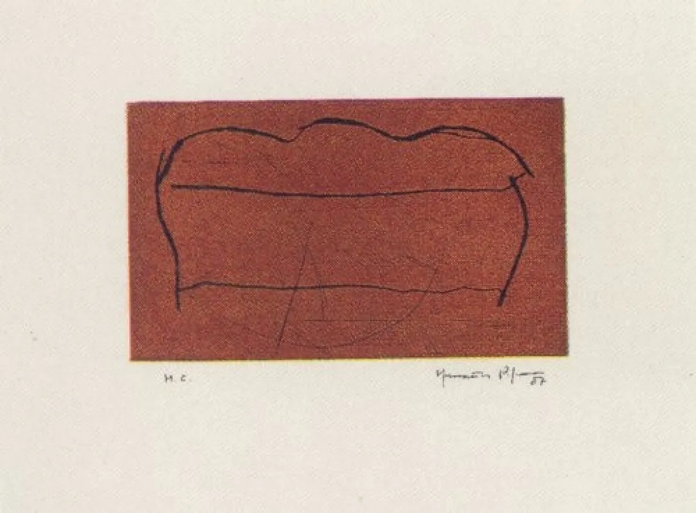 Aquatinte Hernandez Pijuan - Ocre