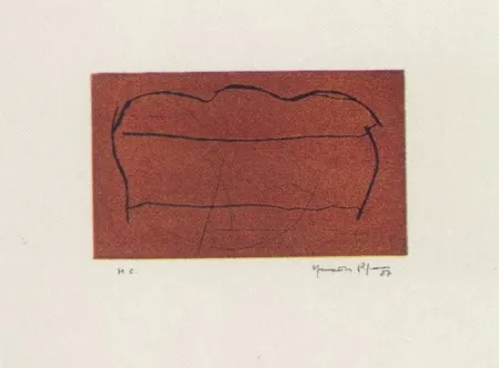 Aquatinte Hernandez Pijuan - Ocre