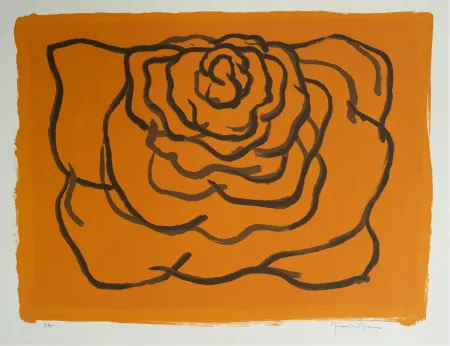 Lithographie Hernandez Pijuan - Rosa