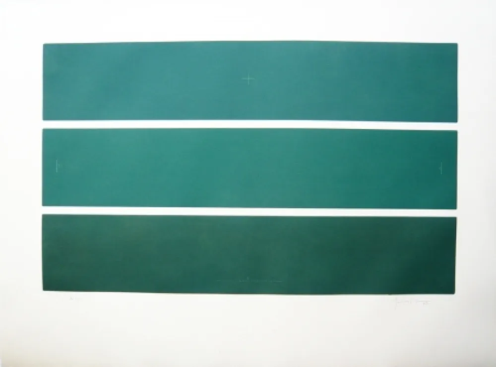 Gravure Hernandez Pijuan - Tres moments d'un color