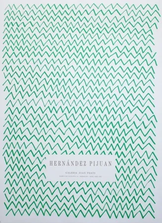 Lithographie Hernandez Pijuan - Untitled (Exhibition poster)