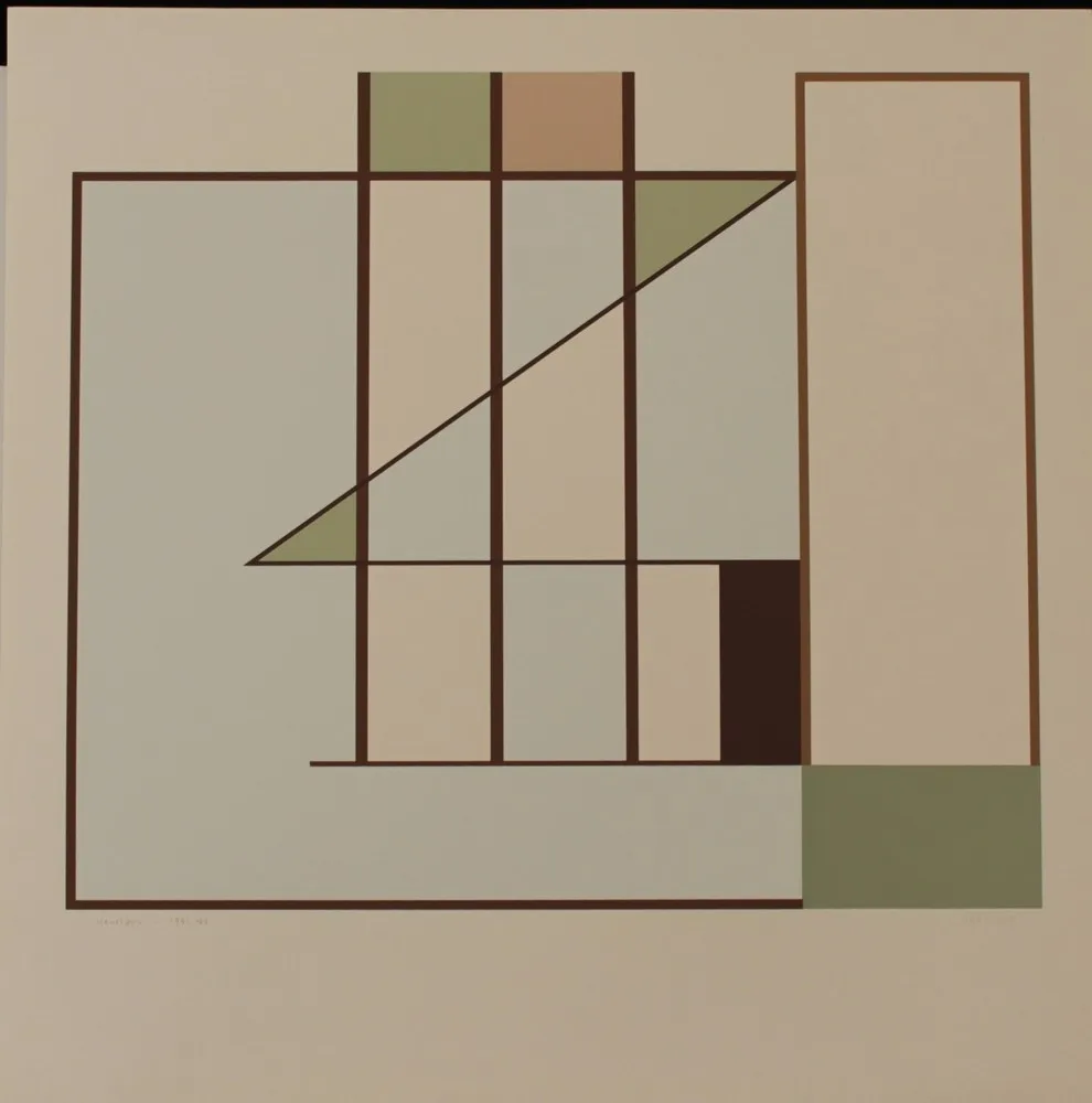 Lithographie Heurtaux - COMPOSITION - EXACTA FROM CONSTRUCTIVISM TO SYSTEMATIC ART 1918-1985
