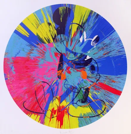 Sérigraphie Hirst - Beautiful Mickey (Spin)