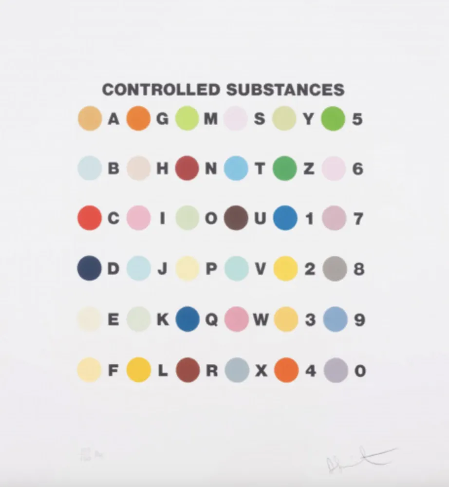 Sérigraphie Hirst - Controlled Substances Key Spot