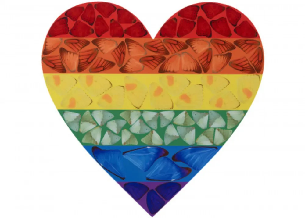 Multiple Hirst - H7-3 Butterfly Heart (Large)
