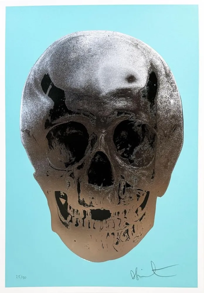 Sérigraphie Hirst - Till Death Do Us Part - Heavenly Peppermint Green Silver Gloss Racing Green