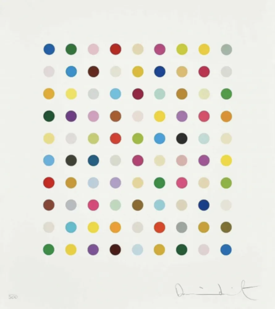 Sérigraphie Hirst - Untitled - spot print B