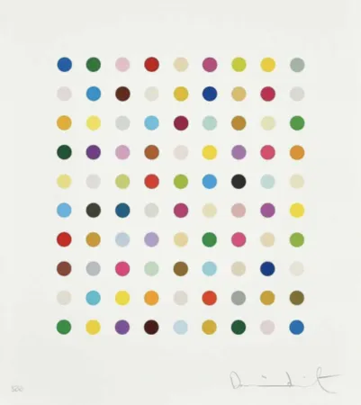 Sérigraphie Hirst - Untitled - spot print B