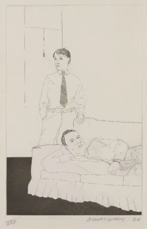 Multiple Hockney - Beautiful and White Flowers