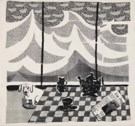 Multiple Hockney - Breakfast with Stanley in Malibu