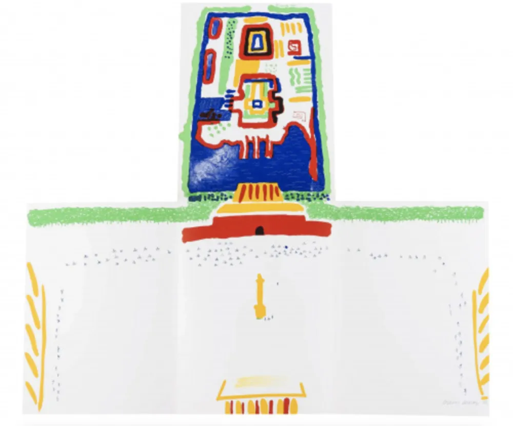 Lithographie Hockney - China Diary (MCA Tokyo 254)