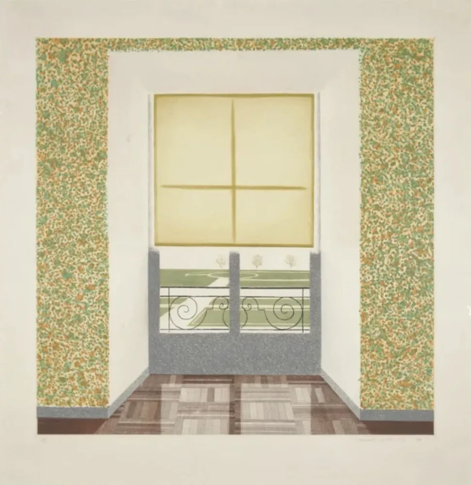 Eau-Forte Et Aquatinte Hockney - Contrejour in the French Style