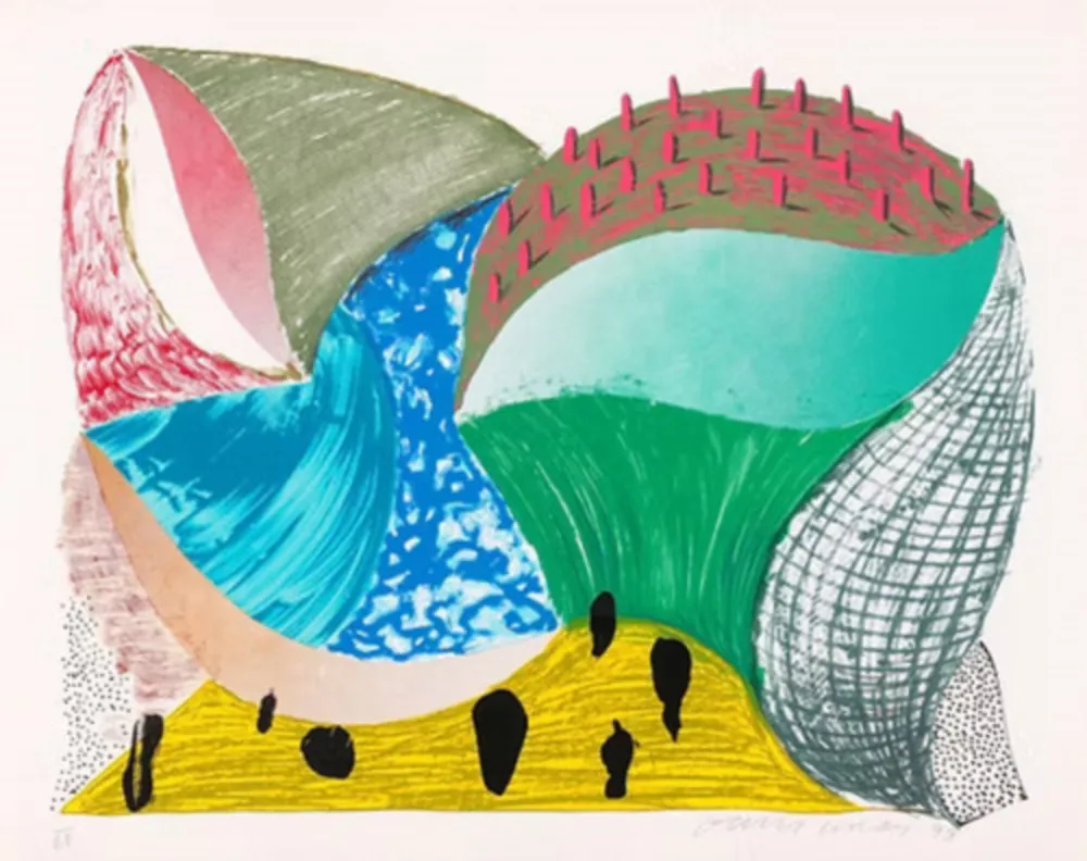 Sérigraphie Hockney - Gorge D'incre