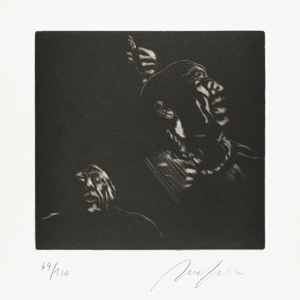 Aquatinte Hrdlicka - Hinrichtung (Execution)