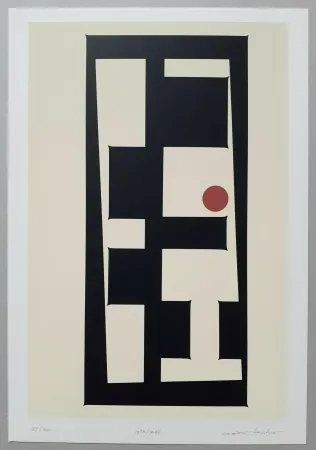 Sérigraphie Huber - Rechtecke und Kreis