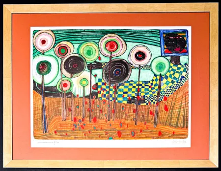 Lithographie Hundertwasser - Friedensreich Hundertwasser (1928–2000) – Colour lithograph on paper – 1967