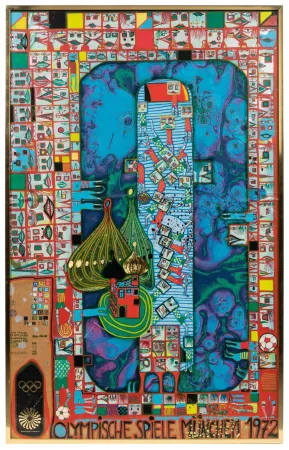 Sérigraphie Hundertwasser - OLympics 1972. Complete collection of 27 original lithographs/serigraphic OL Posters
