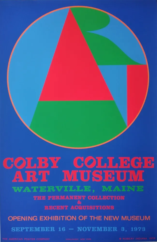 Sérigraphie Indiana - „Colby College, Art Museum, Waterville, Maine. The permanent collection & recent acquistions. Opening exhibition of the new museum, September 16- November 3, 1973