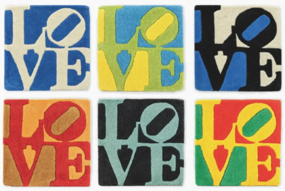 Multiple Indiana - Collection of 6 Hand-Woven Love Tapestries