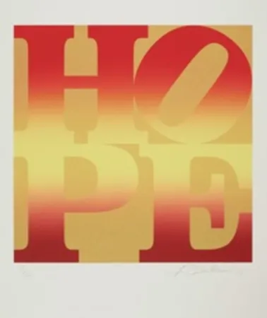 Sérigraphie Indiana - Four Seasons of Hope: Autumn (Gold)