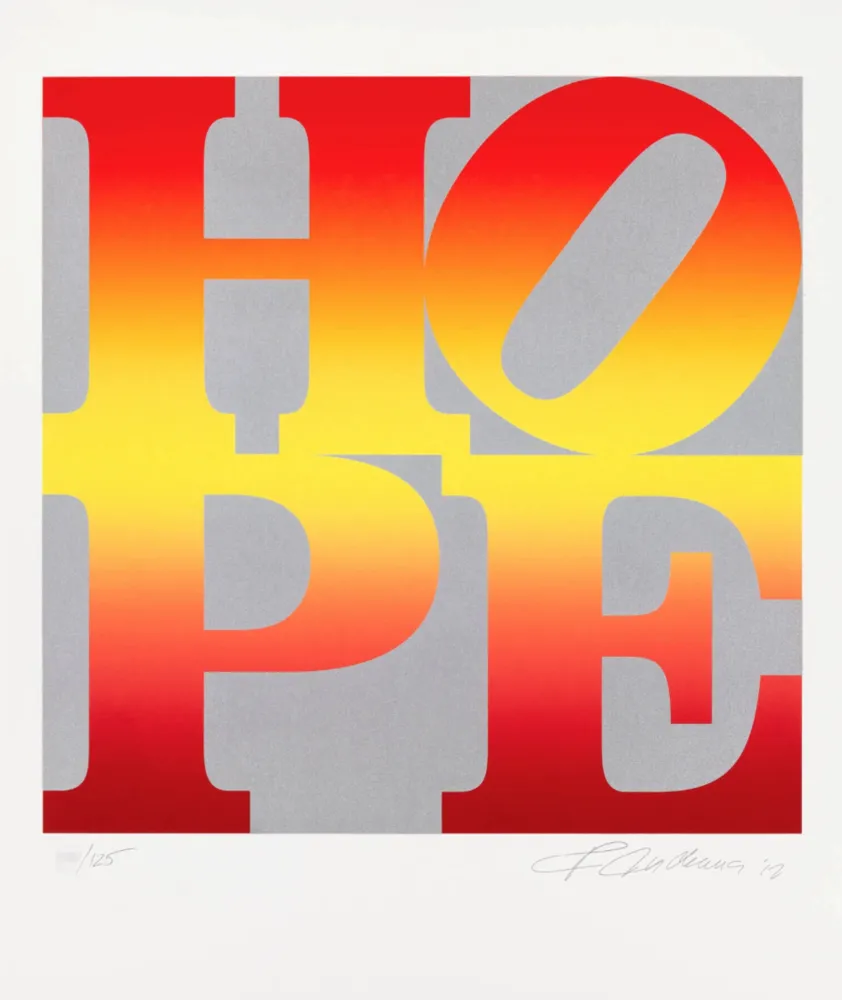 Sérigraphie Indiana - Four Seasons of Hope: Autumn (Silver)