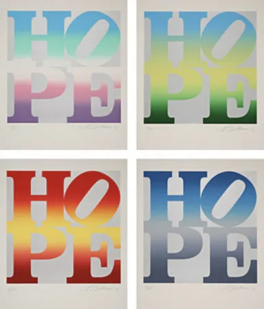 Sérigraphie Indiana - Four Seasons of Hope (Silver)