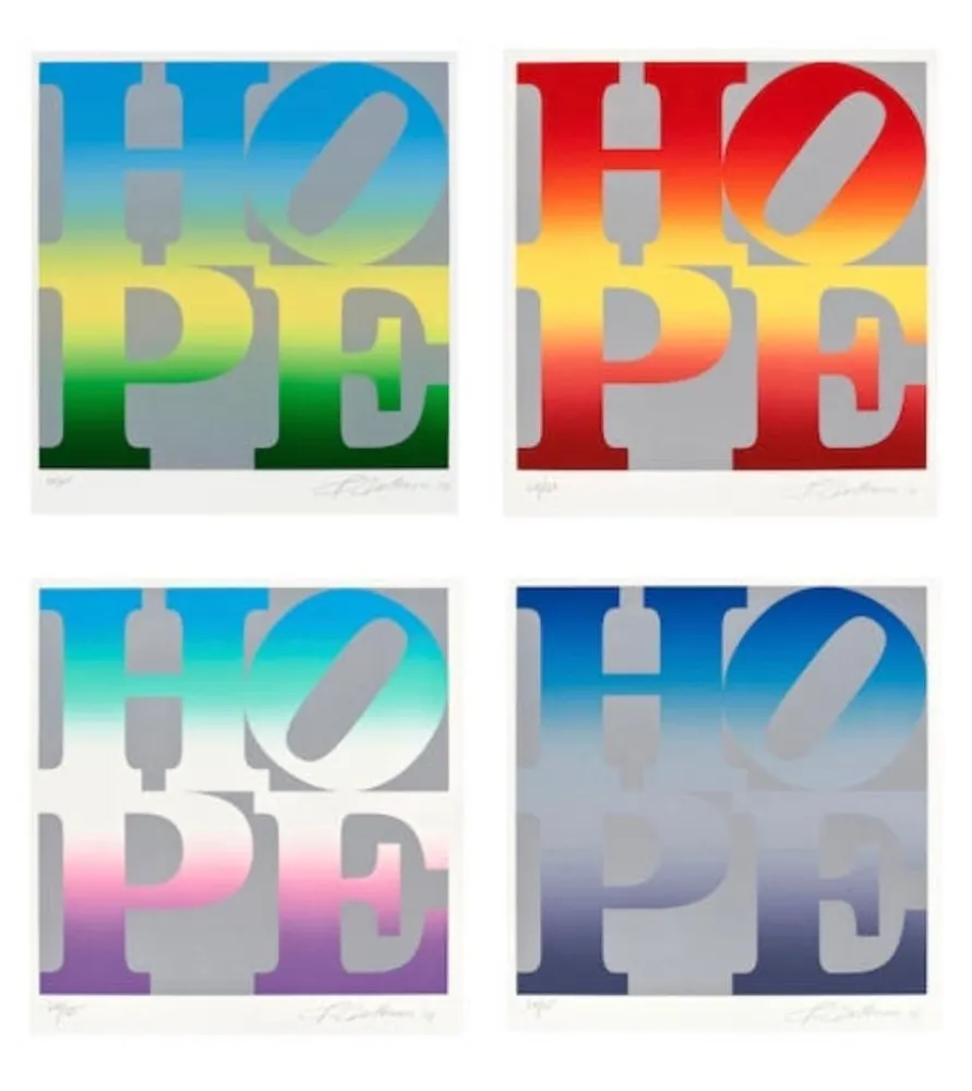 Sérigraphie Indiana - Four Seasons of Hope (Silver), 2012