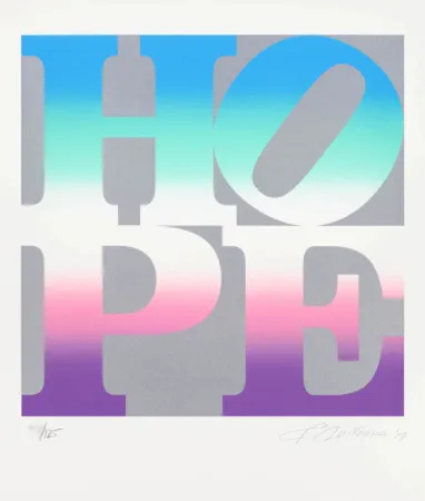 Sérigraphie Indiana - Four Seasons of Hope: Spring (Silver)