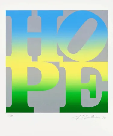 Sérigraphie Indiana - Four Seasons of Hope: Summer (Silver)