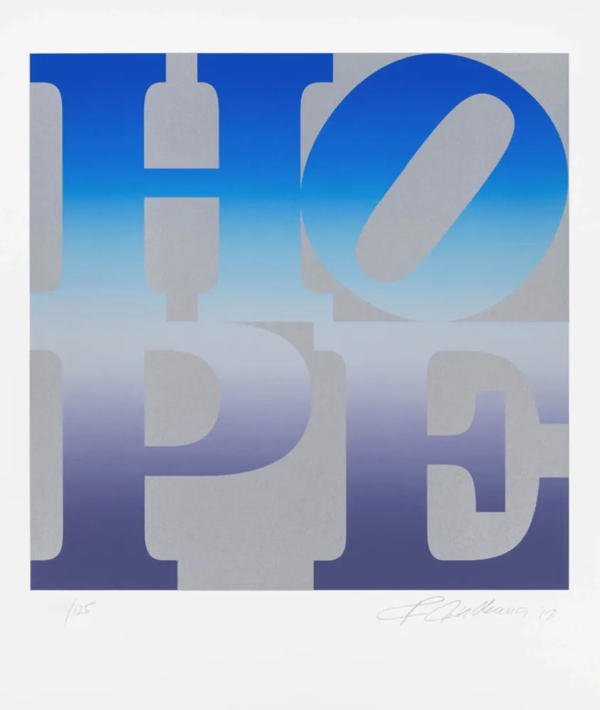 Sérigraphie Indiana - Four Seasons of Hope: Winter (Silver)