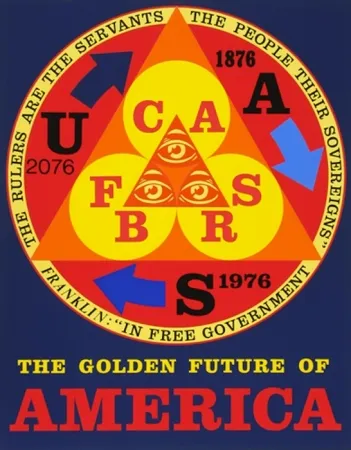 Sérigraphie Indiana - Golden Future Of America