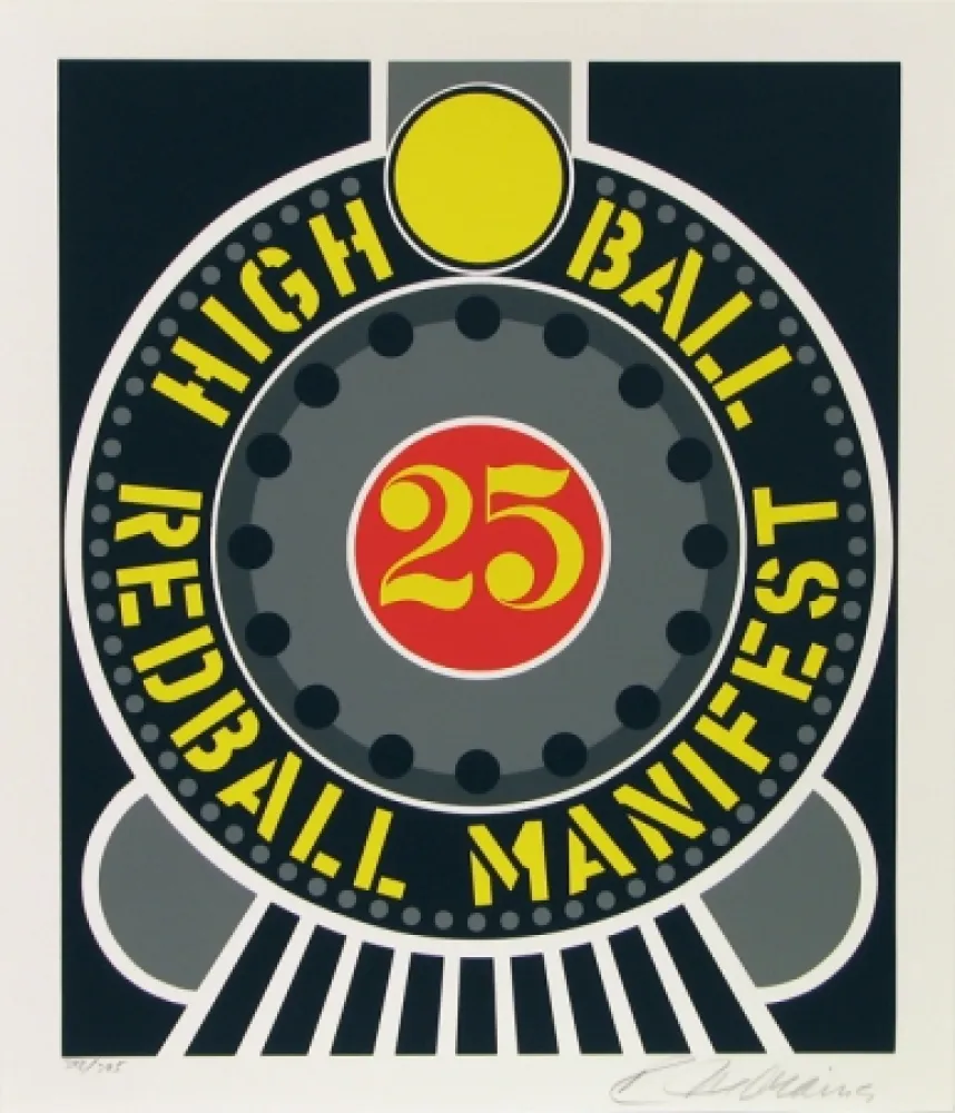 Sérigraphie Indiana - High Ball Red Ball Manifest 25