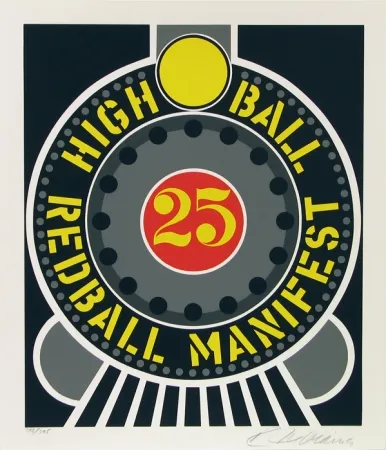 Sérigraphie Indiana - High Ball Red Ball Manifest 25