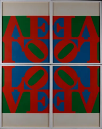 Sérigraphie Indiana - Love Wall (Love Frieze)