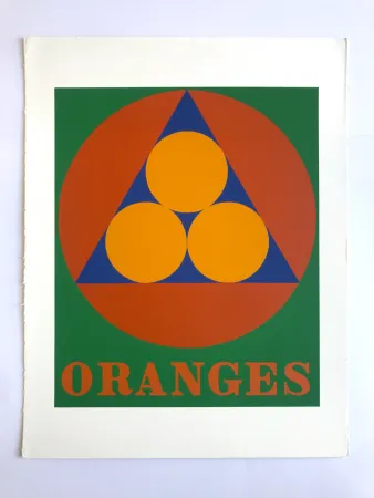 Sérigraphie Indiana - Oranges / The American Dream