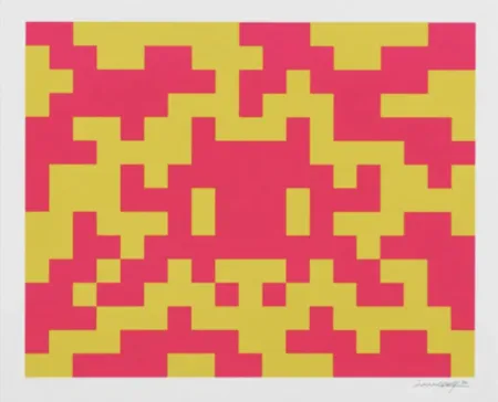 Sérigraphie Invader - Camo M-2C-M1