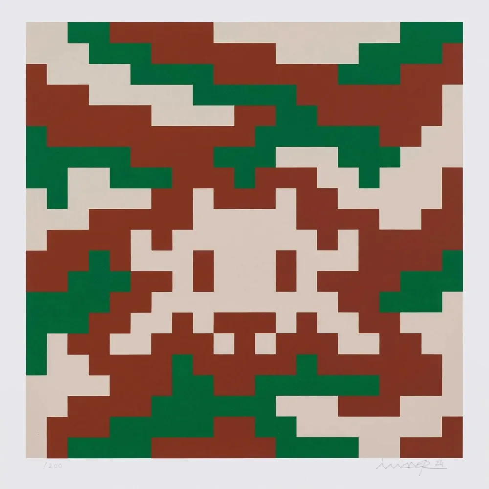 Sérigraphie Invader - CAMO S-3C-M1