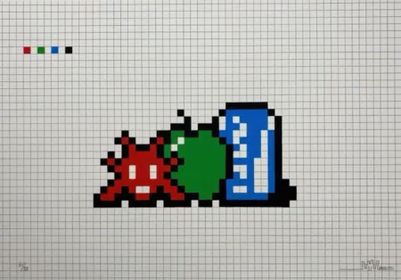 Aucune Technique Invader - Still Life with Pocari Can