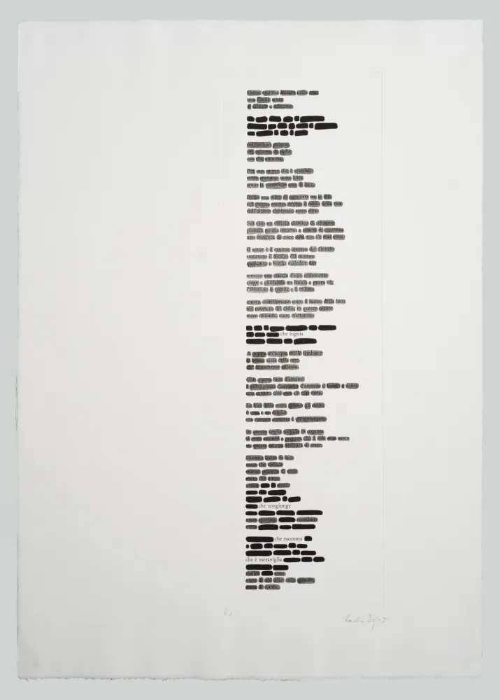 Aquatinte Isgro - Cancellature