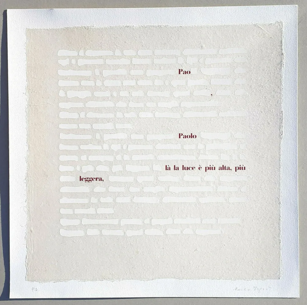 Sérigraphie Isgro - Cancellature (la luce è più alta)