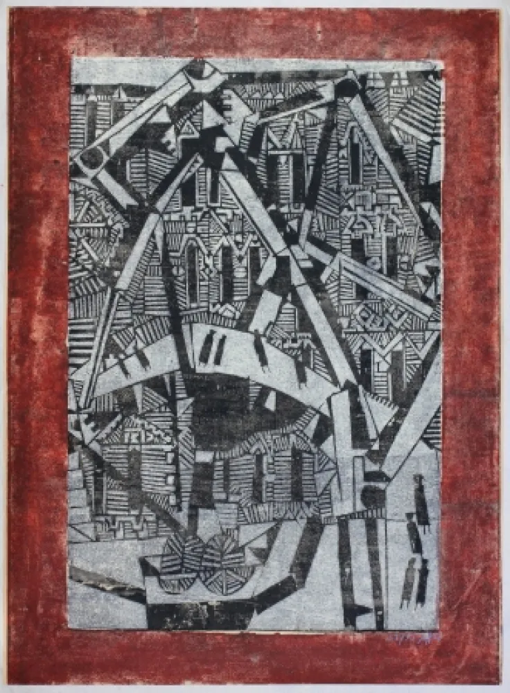 Gravure Sur Bois Janssen - Speicherstadt (Hamburg Warehouse District)