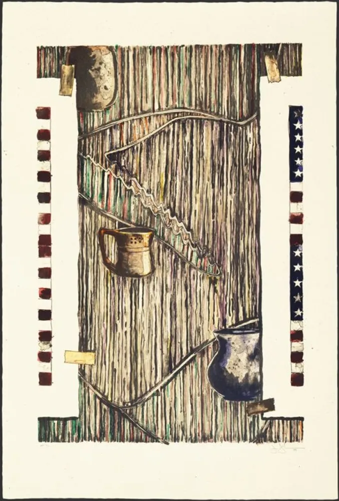 Lithographie Johns - Ventriloquist (color)