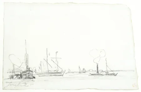 Aucune Technique Jongkind - Bateau