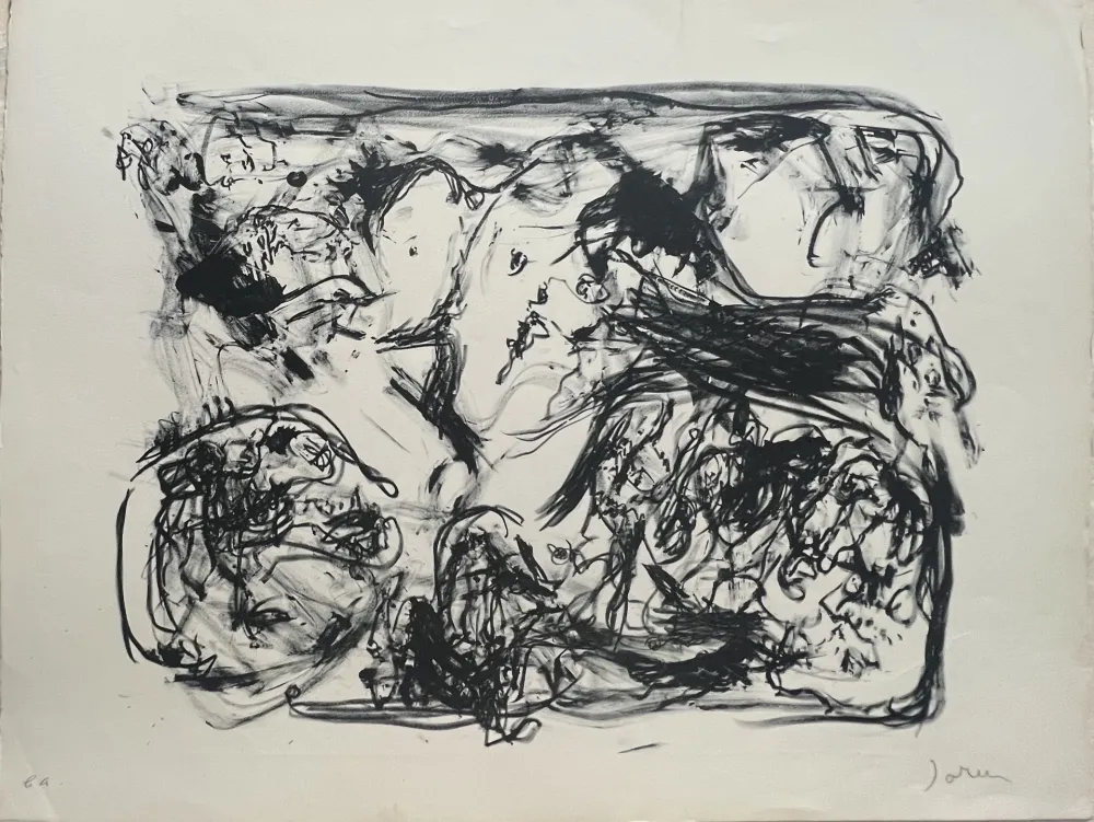 Lithographie Jorn - Composition, Exemplaire d'artiste. EA