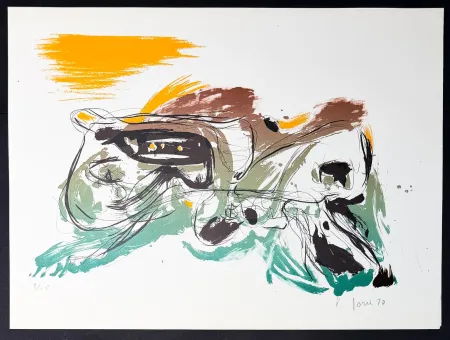 Lithographie Jorn - Cuba