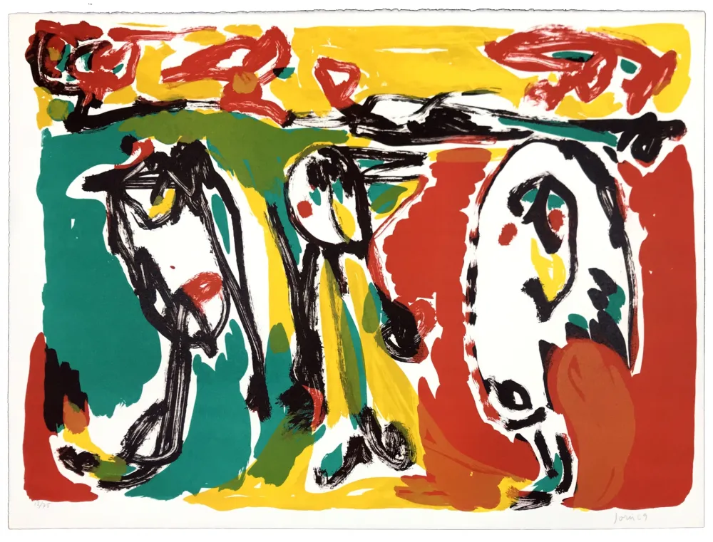 Lithographie Jorn - Hautes Pyréenées